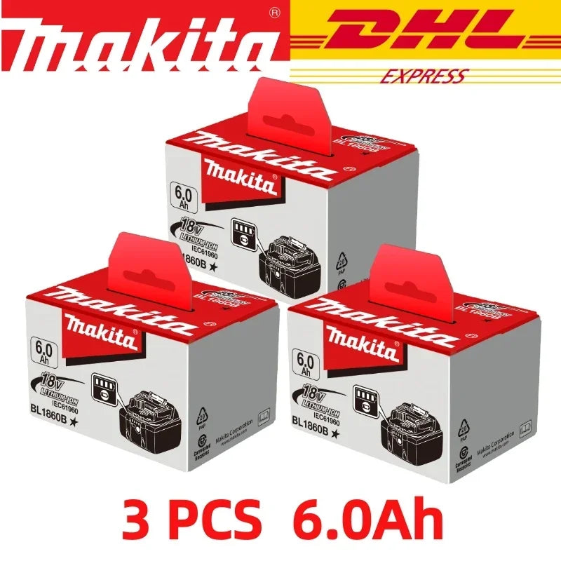 100% NEW Original Makita 18V 6.0Ah battery, for Makita BL1830 BL1830B BL1840 BL1840B BL1850 BL1850B model power tools battery - Stardrop Supply Co