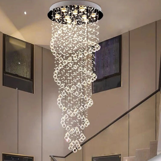 "Modern LED Chandelier – Luxury Pendant Light for Staircases, Hotels, Villas & Bedrooms - Stardrop Supply Co