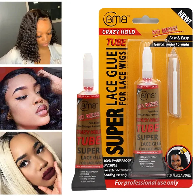 0.5OZ Bmb Super Lace Glue Adhesive Waterproof Super Hold Lace Front Wig Glue Wig Accessories Makeup Tools for Toupee - Stardrop Supply Co