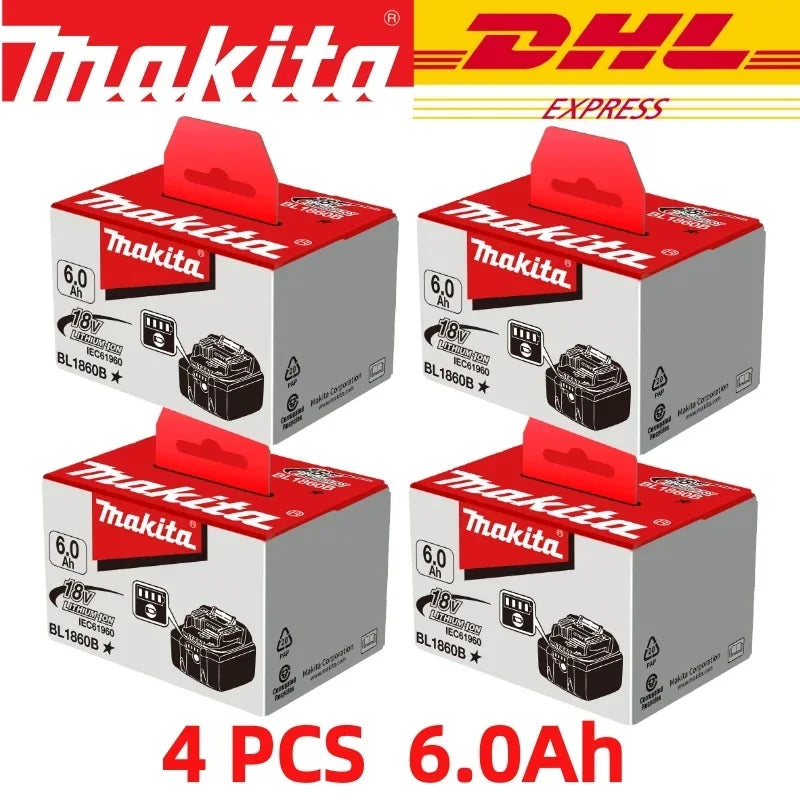 100% NEW Original Makita 18V 6.0Ah battery, for Makita BL1830 BL1830B BL1840 BL1840B BL1850 BL1850B model power tools battery - Stardrop Supply Co