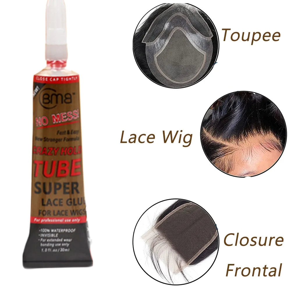 0.5OZ Bmb Super Lace Glue Adhesive Waterproof Super Hold Lace Front Wig Glue Wig Accessories Makeup Tools for Toupee - Stardrop Supply Co