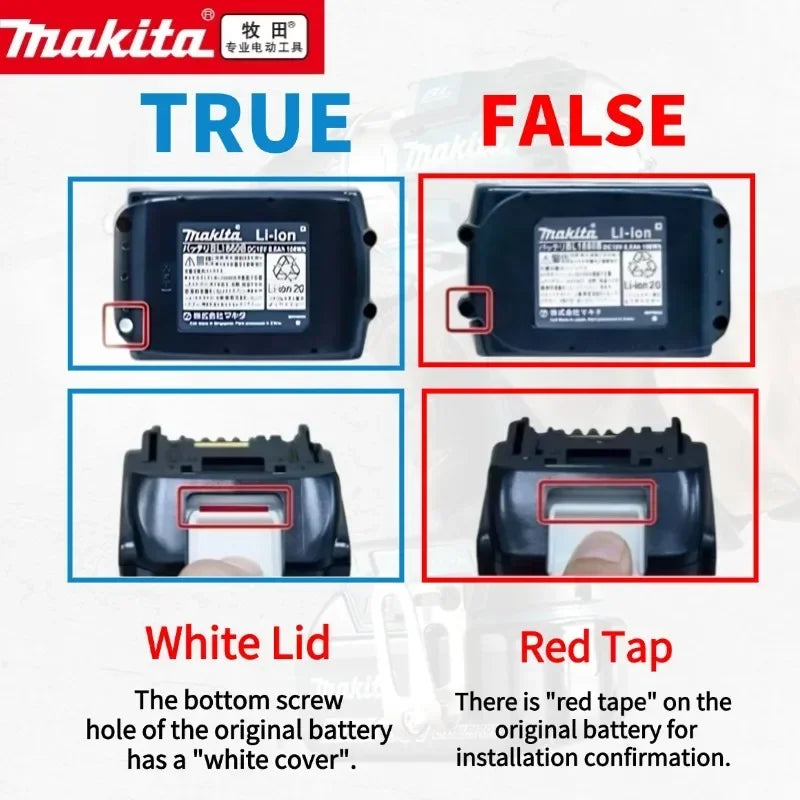 100% NEW Original Makita 18V 6.0Ah battery, for Makita BL1830 BL1830B BL1840 BL1840B BL1850 BL1850B model power tools battery - Stardrop Supply Co