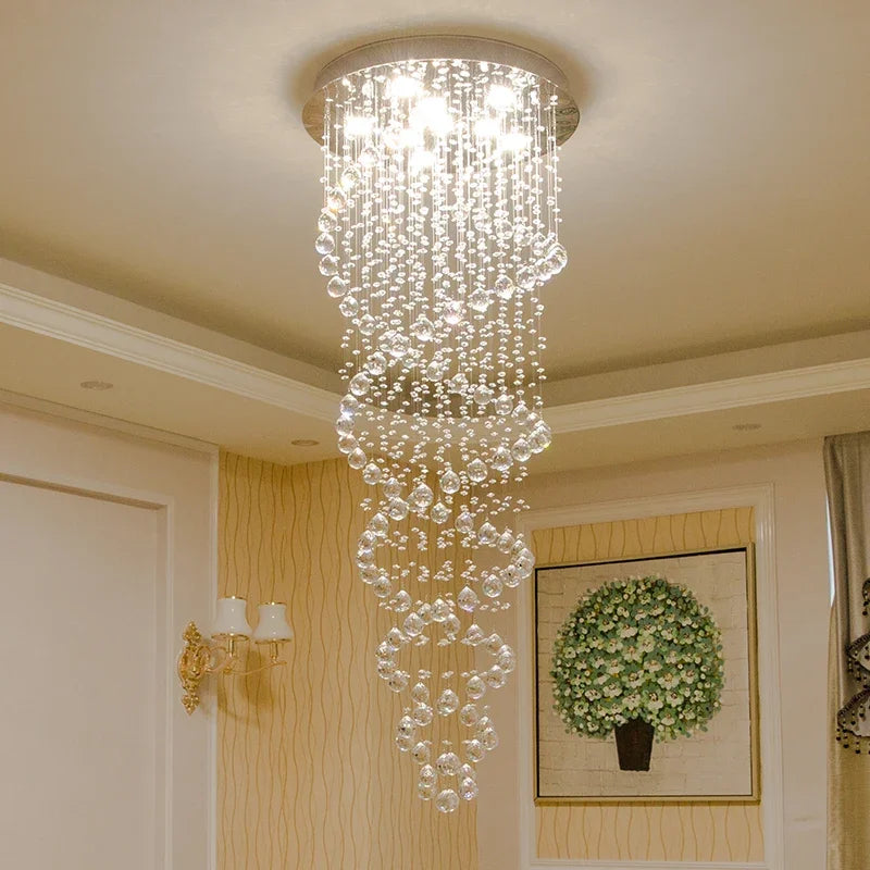"Modern LED Chandelier – Luxury Pendant Light for Staircases, Hotels, Villas & Bedrooms - Stardrop Supply Co
