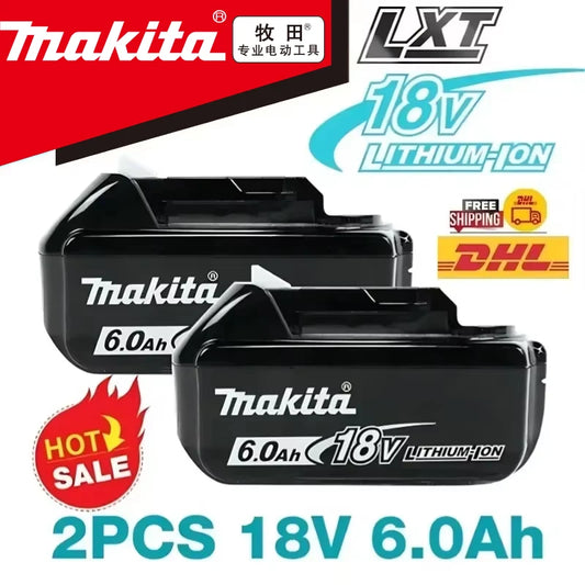 100% Genuine 18V Makita 6Ah for Makita Battery BL1840 BL1830B BL1850B BL1850 BL1860 BL1815 Replacement Lithium Battery - Stardrop Supply Co