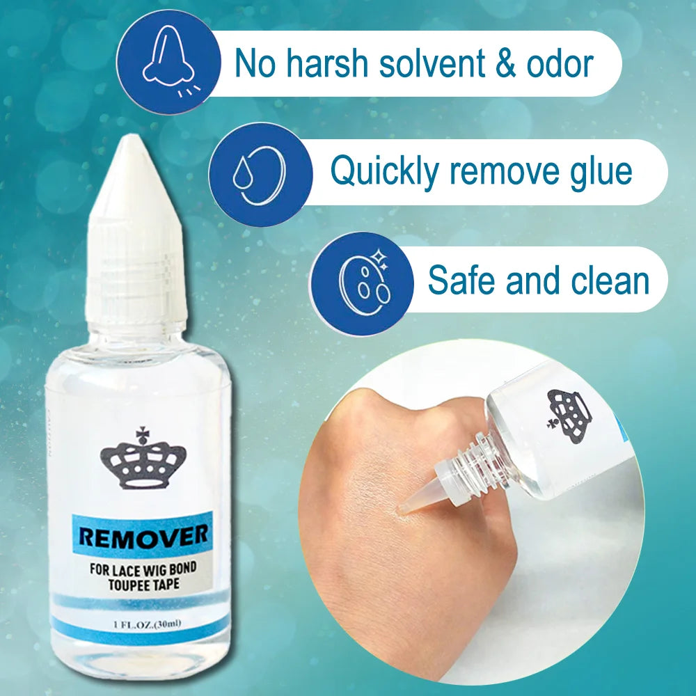 0.5OZ Bmb Super Lace Glue Adhesive Waterproof Super Hold Lace Front Wig Glue Wig Accessories Makeup Tools for Toupee - Stardrop Supply Co