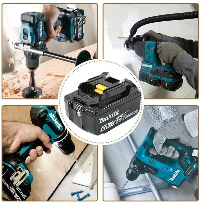 100% NEW Original Makita 18V 6.0Ah battery, for Makita BL1830 BL1830B BL1840 BL1840B BL1850 BL1850B model power tools battery - Stardrop Supply Co