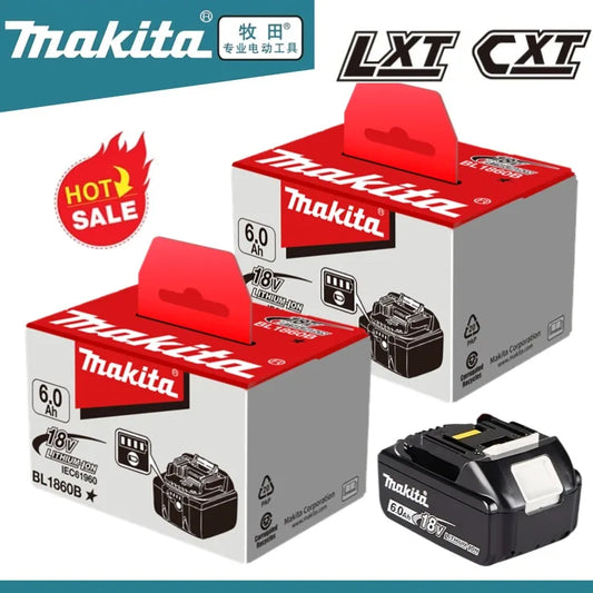 100% NEW Original Makita 18V 6.0Ah battery, for Makita BL1830 BL1830B BL1840 BL1840B BL1850 BL1850B model power tools battery - Stardrop Supply Co