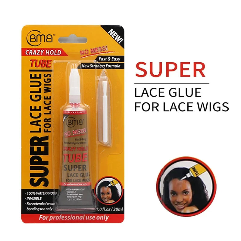 0.5OZ Bmb Super Lace Glue Adhesive Waterproof Super Hold Lace Front Wig Glue Wig Accessories Makeup Tools for Toupee - Stardrop Supply Co