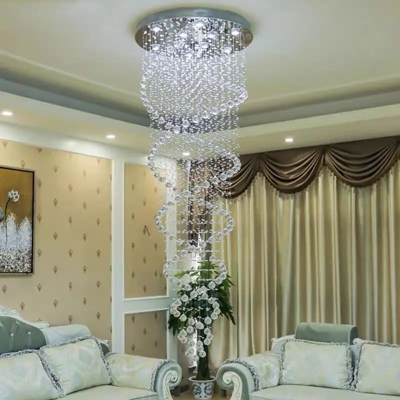 "Modern LED Chandelier – Luxury Pendant Light for Staircases, Hotels, Villas & Bedrooms - Stardrop Supply Co