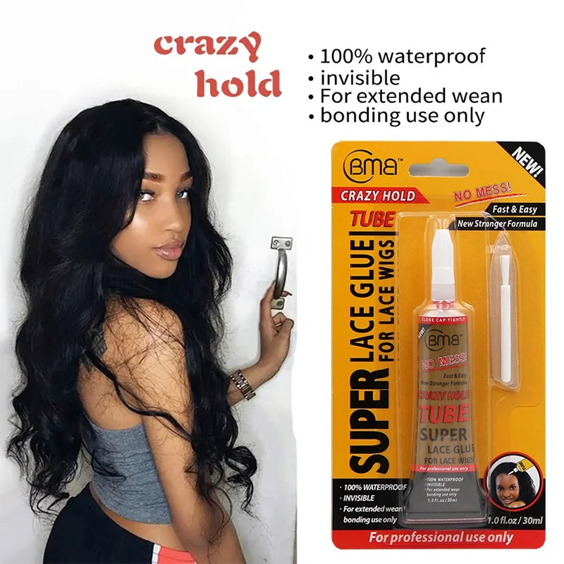 0.5OZ Bmb Super Lace Glue Adhesive Waterproof Super Hold Lace Front Wig Glue Wig Accessories Makeup Tools for Toupee - Stardrop Supply Co